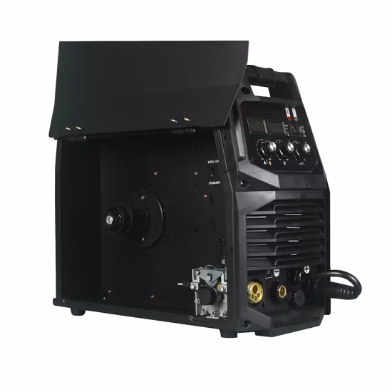 Decapower Saldatore MIG MMA TIG Mag MIG 4 in 1 Gas Gasless CO2 Saldatore MIG 160 Amp con regolazione dell'induttanza per acciaio