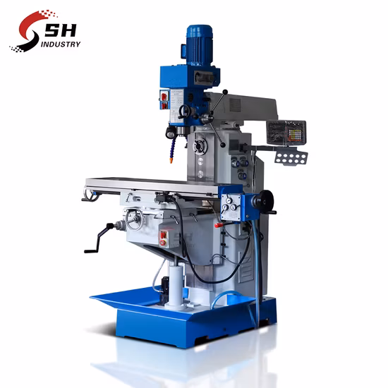 Fresatrice e perforatrice per metalli a ginocchio verticale orizzontale Zx6350c Fresatrice portatile economica per piccole perforatrici